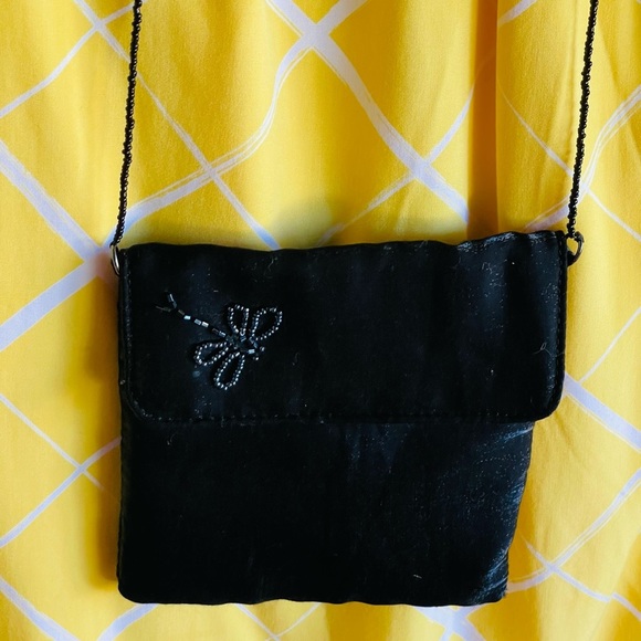 Gorgeous Beaded Strap Soft Butterfly Purse. - Picture 5 of 8